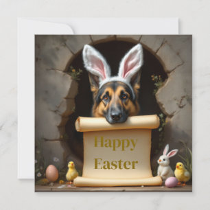 Cartes Pour Fêtes Annuelles Chien berger allemand et message