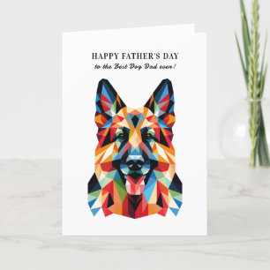 Cartes Pour Fêtes Annuelles Chien berger allemand Fête des pères personnalisée