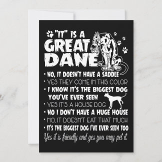 Cartes Pour Fêtes Annuelles Chien | C'est un grand Danois