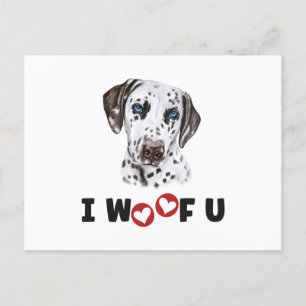 Cartes Pour Fêtes Annuelles Chien dalmate Je Vous Malaisais