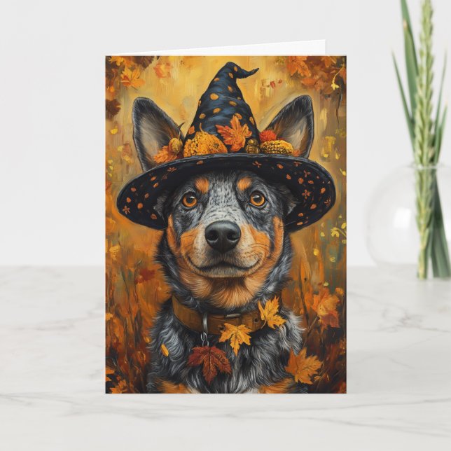 Cartes Pour Fêtes Annuelles Chien de bétail australien (Devant)