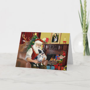 Cartes Pour Fêtes Annuelles Chien de bétail australien père Noël (#1)