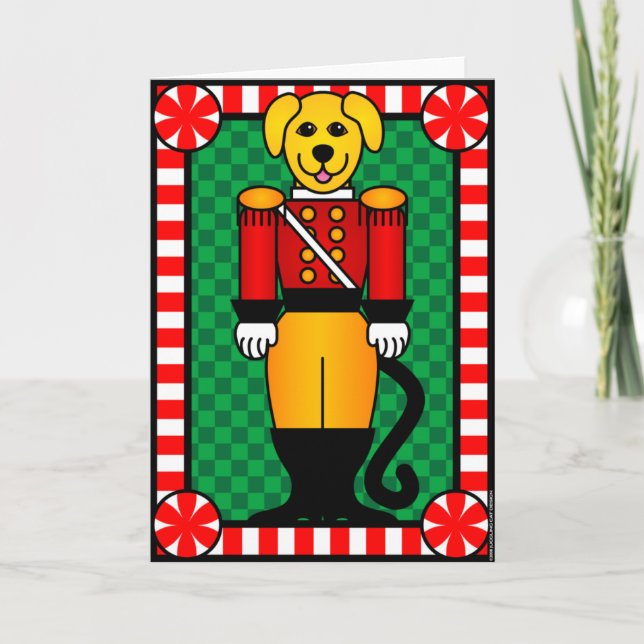 Cartes Pour Fêtes Annuelles Chien de casse-noix (Devant)