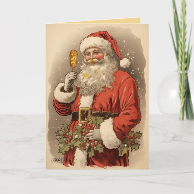 Cartes Pour Fêtes Annuelles Chien de maïs ? (Devant)