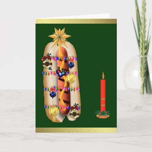 Cartes Pour Fêtes Annuelles chien de Noël (Devant)