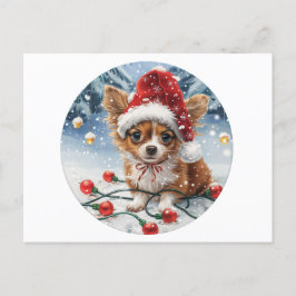 Cartes Pour Fêtes Annuelles Chien de Noël Chihuahua Père Noël