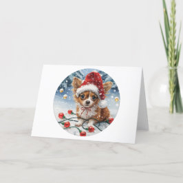 Cartes Pour Fêtes Annuelles Chien de Noël Chihuahua Père Noël
