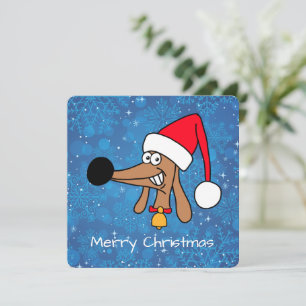 Cartes Pour Fêtes Annuelles Chien de Noël Festif