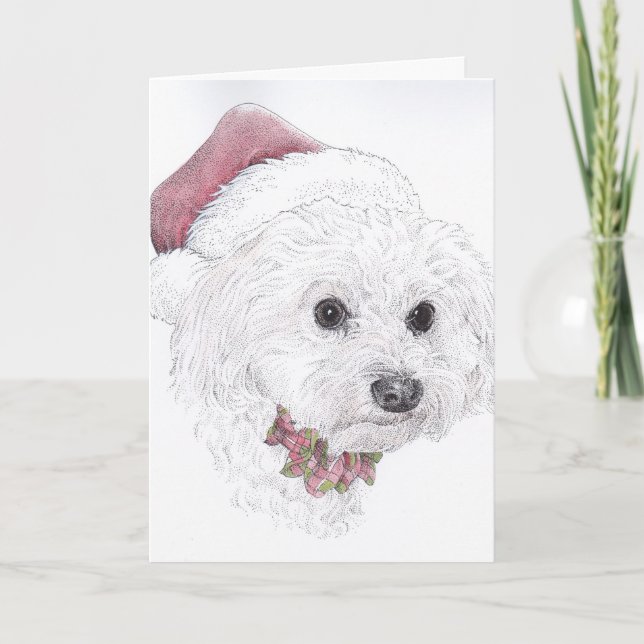 Cartes Pour Fêtes Annuelles Chien de vacances (Devant)