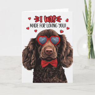Cartes Pour Fêtes Annuelles Chien espagnol Boykin fait pour vous aimer Valenti