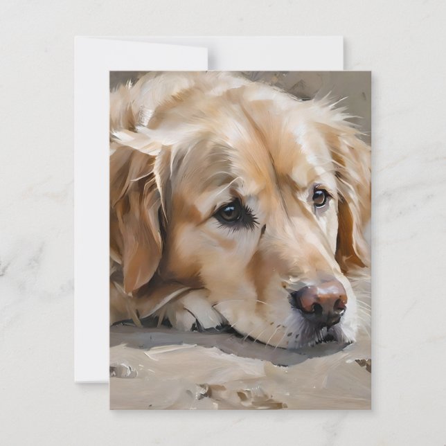 Cartes Pour Fêtes Annuelles Chien F (Devant)