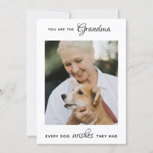 Cartes Pour Fêtes Annuelles Chien Grand-mère Personnalisé Animaux de compagnie