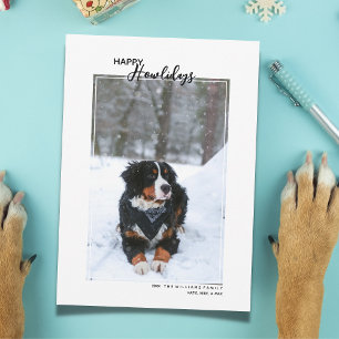 Cartes Pour Fêtes Annuelles Chien Heureux Photographie de vacances pour animau
