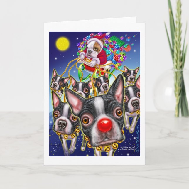 Cartes Pour Fêtes Annuelles chien_noël (Devant)