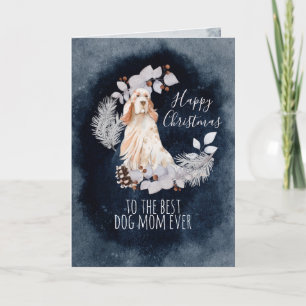 Cartes Pour Fêtes Annuelles Chien personnalisé maman Anglais Setter