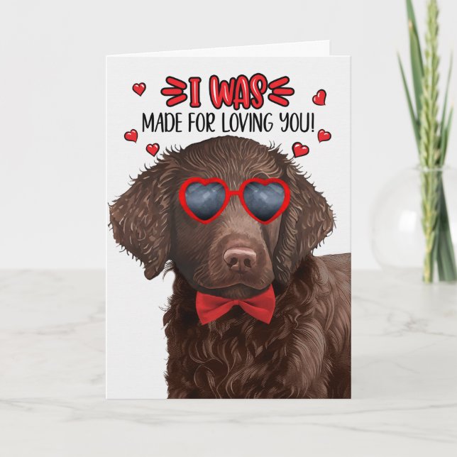 Cartes Pour Fêtes Annuelles Chien retriever recouvert de boue fait pour l'amou (Devant)