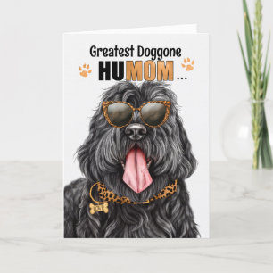 Cartes Pour Fêtes Annuelles Chien russe noir le plus grand HuMOM Fête des Mère