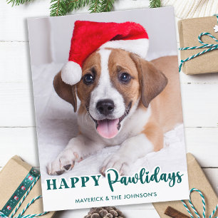 Cartes Pour Fêtes Annuelles Chien simple animal de compagnie photo personnalis