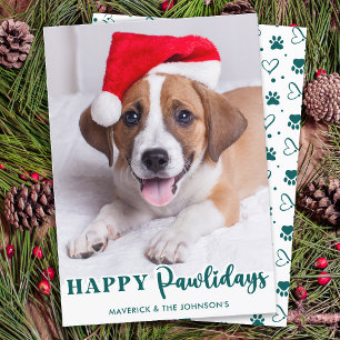 Cartes Pour Fêtes Annuelles Chien simple animal de compagnie photo personnalis