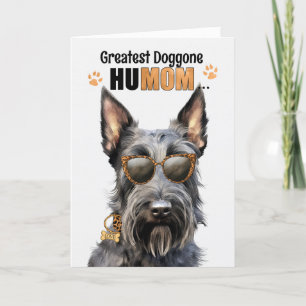 Cartes Pour Fêtes Annuelles Chien Terrier écossais plus grand HuMOM fête des m