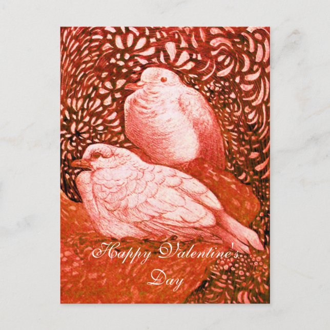 CARTES POUR FÊTES ANNUELLES CHIENS BLANCS EN ROUGE (Devant)