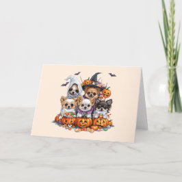 Cartes Pour Fêtes Annuelles Chiens Chihuahua Halloween