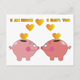 Cartes Pour Fêtes Annuelles Chiens de caricature amusants en Love Valentine