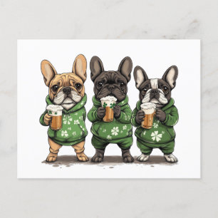 Cartes Pour Fêtes Annuelles Chiens de la Fête de la Saint-Patrick