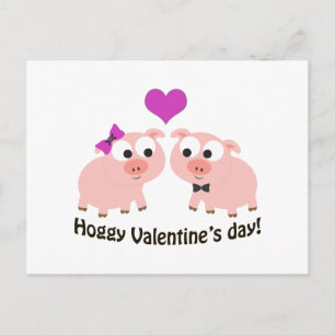 Cartes Pour Fêtes Annuelles Chiens de la journée Hoggy Valentines