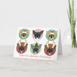 Cartes Pour Fêtes Annuelles Chiens de Noël