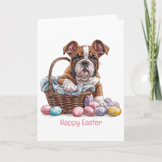 Cartes Pour Fêtes Annuelles Chiens de Pâques (Devant)