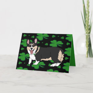Cartes Pour Fêtes Annuelles Chiens de prairie de la Saint-Patrick 