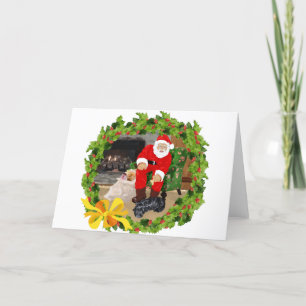 Cartes Pour Fêtes Annuelles Chiens écossais à Noël