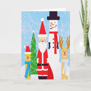 Cartes Pour Fêtes Annuelles Chiffres de Noël