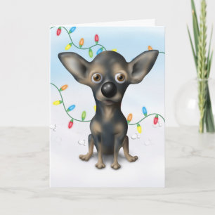 Cartes Pour Fêtes Annuelles Chihuahua 2 Noël