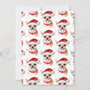 Cartes Pour Fêtes Annuelles Chihuahua Chiot À Santa Hat Motif de Noël