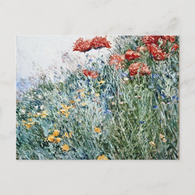 Cartes Pour Fêtes Annuelles Childe Hassam - Poppies, Appledore (Devant)