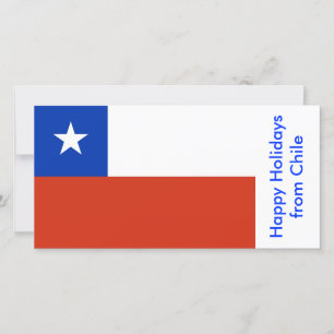 Cartes Pour Fêtes Annuelles Chili : Joyeuses fêtes du Drapeau