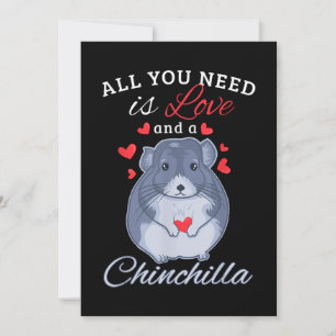 Cartes Pour Fêtes Annuelles Chinchilla Gift Funny Cute Amoureux des animaux pr