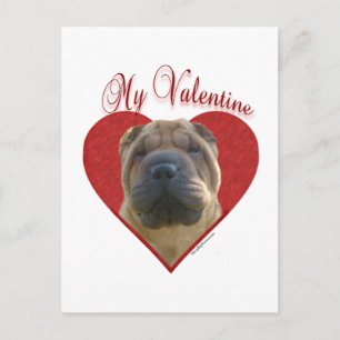 Cartes Pour Fêtes Annuelles Chinois Shar Pei mon Valentine