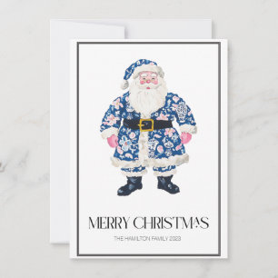 Cartes Pour Fêtes Annuelles Chinoiserie Christmas Père Noël Preppy Photo