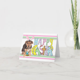 Cartes Pour Fêtes Annuelles Chiot de berger allemand de Pâques