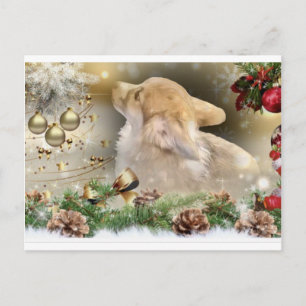 Cartes Pour Fêtes Annuelles Chiot de Noël Corgi