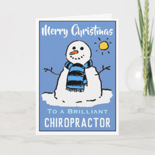 Cartes Pour Fêtes Annuelles Chiropractor traite un patient amusant dessin anim