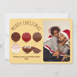 Cartes Pour Fêtes Annuelles Chocolat chaud Bombe amusant Photo Noël