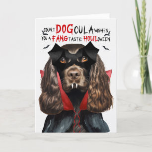 Cartes Pour Fêtes Annuelles Chocolat Cocker Chien Drôle Nombre Drôle DOGcula H