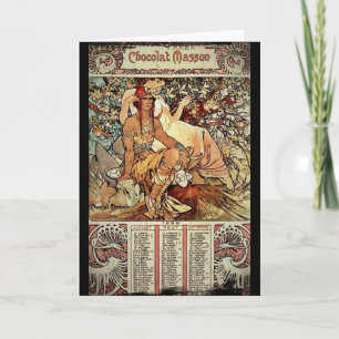 Cartes Pour Fêtes Annuelles Chocolat Masson 1897