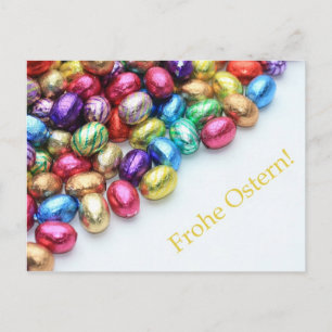 Cartes Pour Fêtes Annuelles chocolat oeufs de pâques allemands salutation