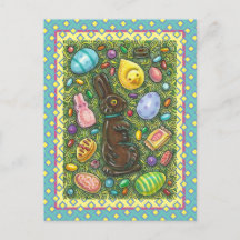 CHOCOLAT PÂQUES BUNNY, POULET, OEUFS, JELLY BEANS