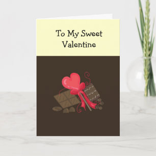 Cartes Pour Fêtes Annuelles Chocolat pour ma Saint Valentin